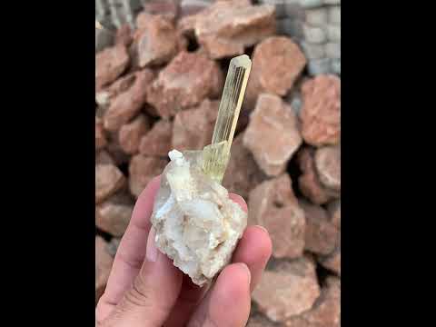 Triphane Crystal on Smoky Quartz