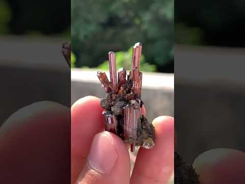Rare Red Rutile Cluster with Clarity
