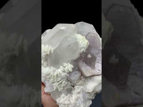 Lepidolite Mica Quartz, Cleavelandite