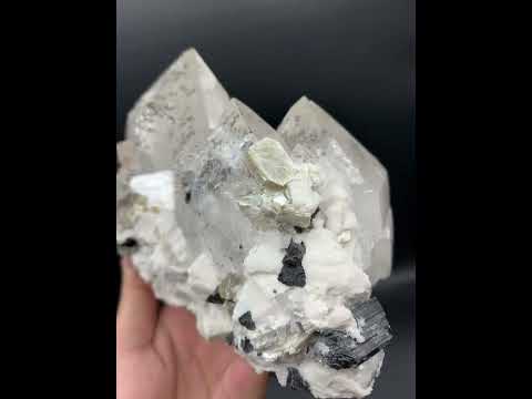 Quartz with Apatite and Schorl