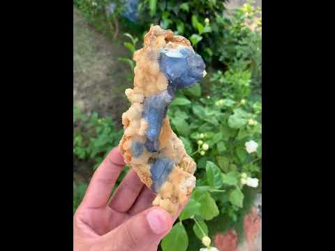 Rare Celestite with Calcite Matrix