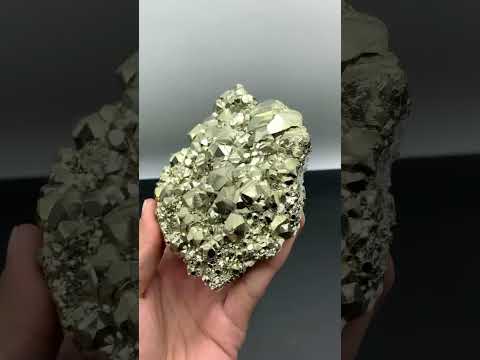 Aggregate of Glittery Light Gold Pyrite Crystals from Peru