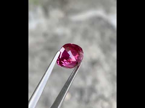 3.96 Carat Pink Spinel Gem Cushion Cut