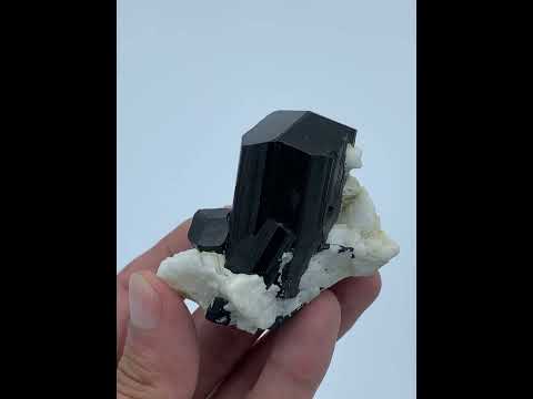 Schorl Tourmaline Crystals with Albite