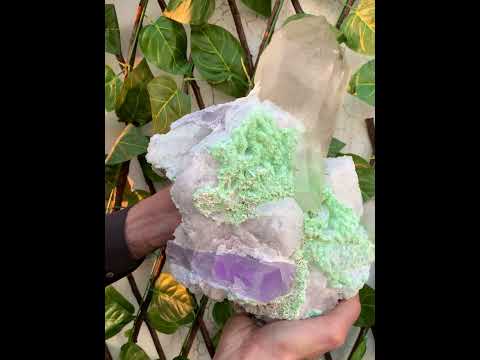 Quartz on Tourmaline Pollucite & Kunzite from Afghanistan