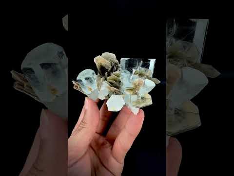 Adorable Aggregate of Tabular Aquamarine Crystals with Muscovite from Pakistan