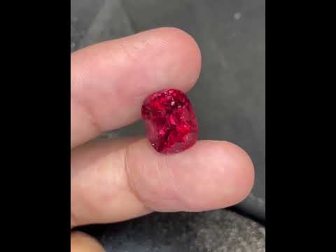 9.6 Carats Neon Red Burmese Spinel Gem