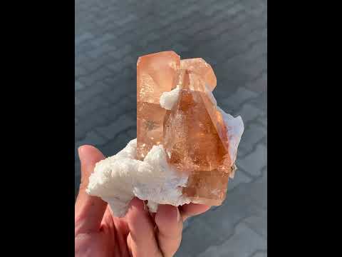 Topaz Crystal on Cleavelandite Matrix