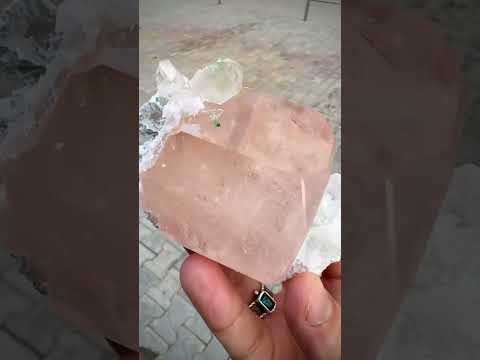 Morganite Gem with Kunzite, Tourmaline