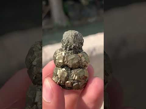 multiple growth of Pyrite on Marcasite with great luster from Pakistan