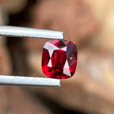 1.30 Carats Red Burmese Cushion Spinel
