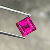2.25 Carats Pink Garnet Square Cut
