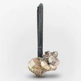 Schorl Black Tourmaline on Apatite