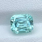 Aplendent Sea Foam Color Tourmaline 2.30 carats Cushion Cut Natural Afghani Gemstone