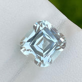 Astonishing Aquamarine Gemstone 6.95 carats Cushion Cut Loose Gem from Pakistan