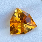 Organic Fire Orange Citrine 2.10 Carats Trilliant Cut Natural Brazilian Gemstone