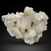 Lustrous Muscovite Mica Compact Crystals with Tourmaline from Pakistan