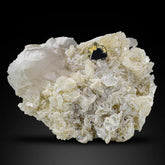 Bicolor Microlite crystal on Mica