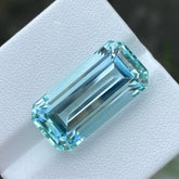 Sea blue Aquamarine 25.0 carats emerald cut Natural Pakistani Aquamarine Gemstone