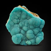 Blue Aragonite Crystal Cluster On Matrix