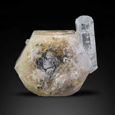 adorable specimen of Aquamarine perched on Apatite crystal From Pakistan