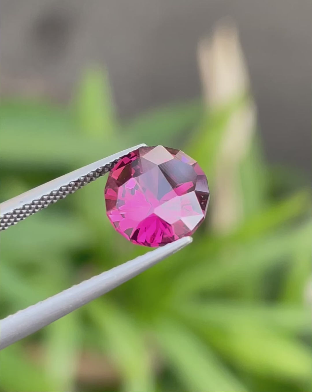 Brilliant Fancy Cut Red Garnet Stone