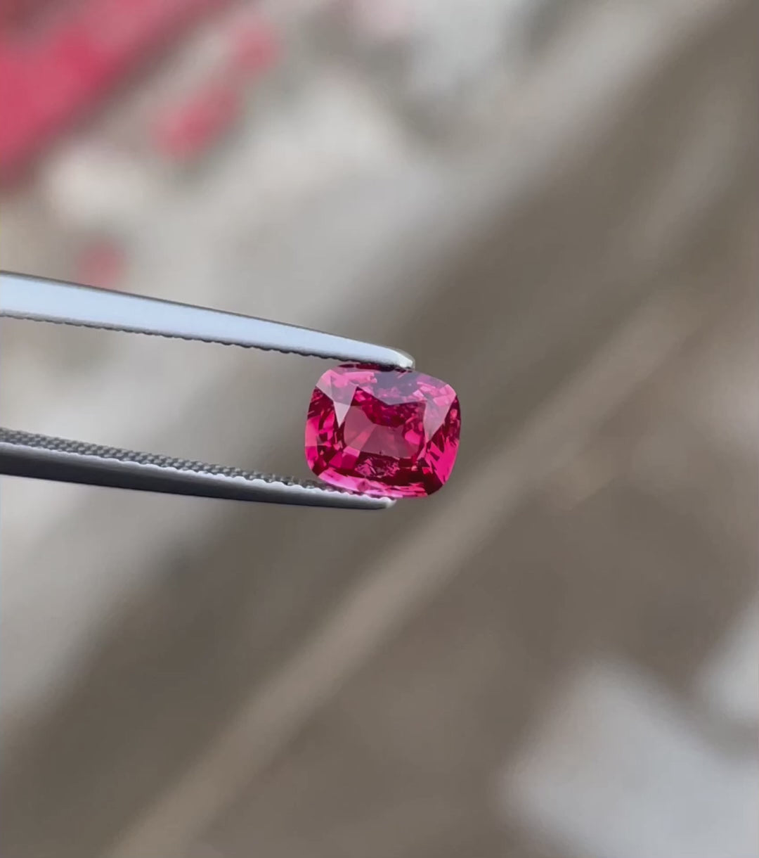 Beautiful Hot Pink Sakura Spinel Gem
