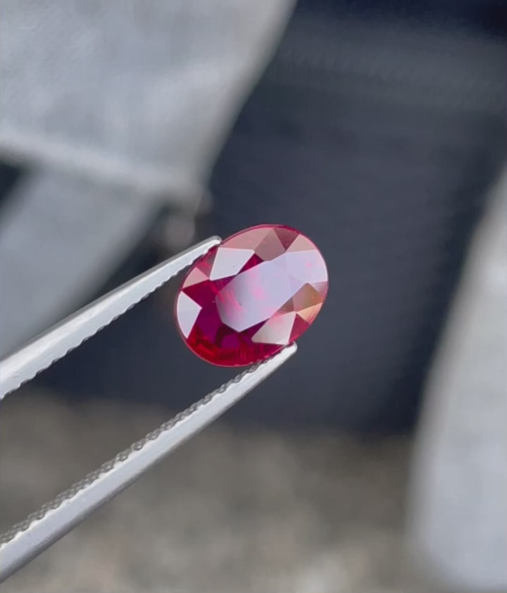 Precious Pigeon Blood Natural Ruby Stone