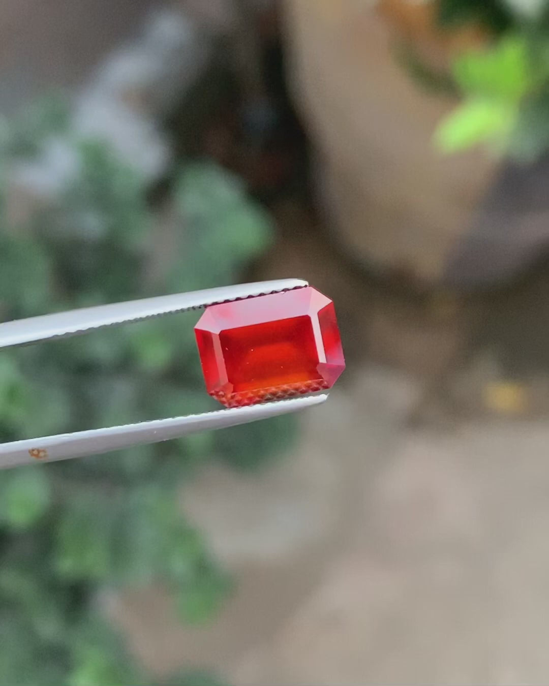 Stunning Cut Natural Hessonite Garnet