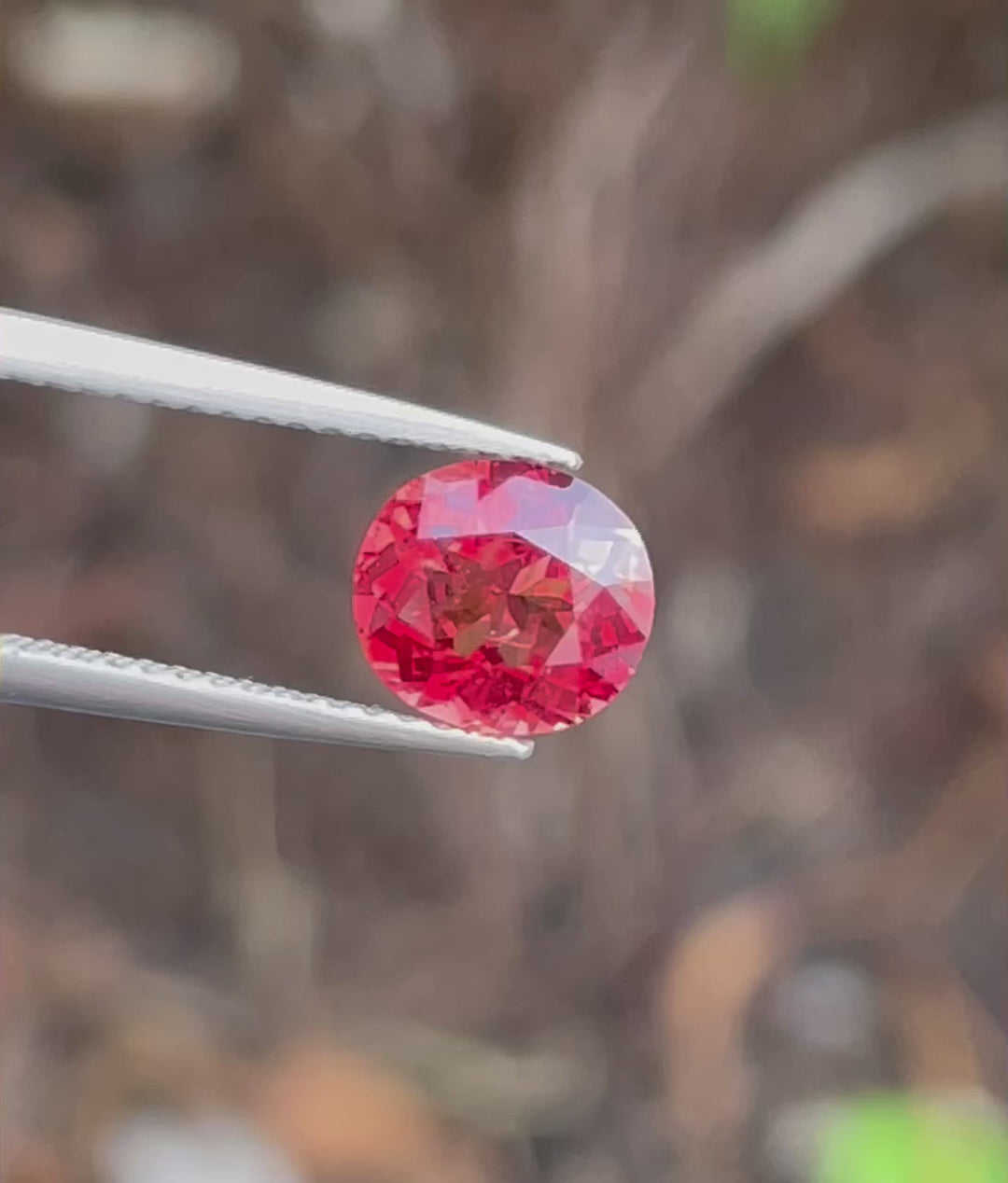 Gorgeous Orange Red Spinel Loose Stone