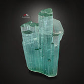 Lovely Seafoam Blue Tourmaline Cluster With Quartz