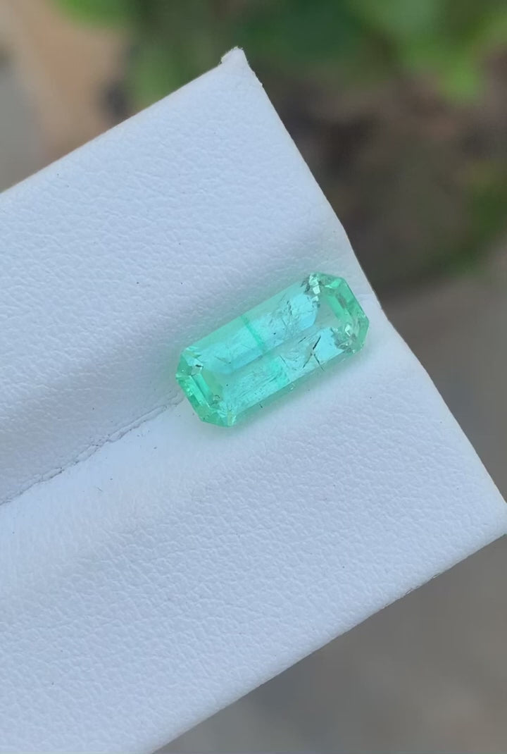 Natural Light Green Emerald Gemstone
