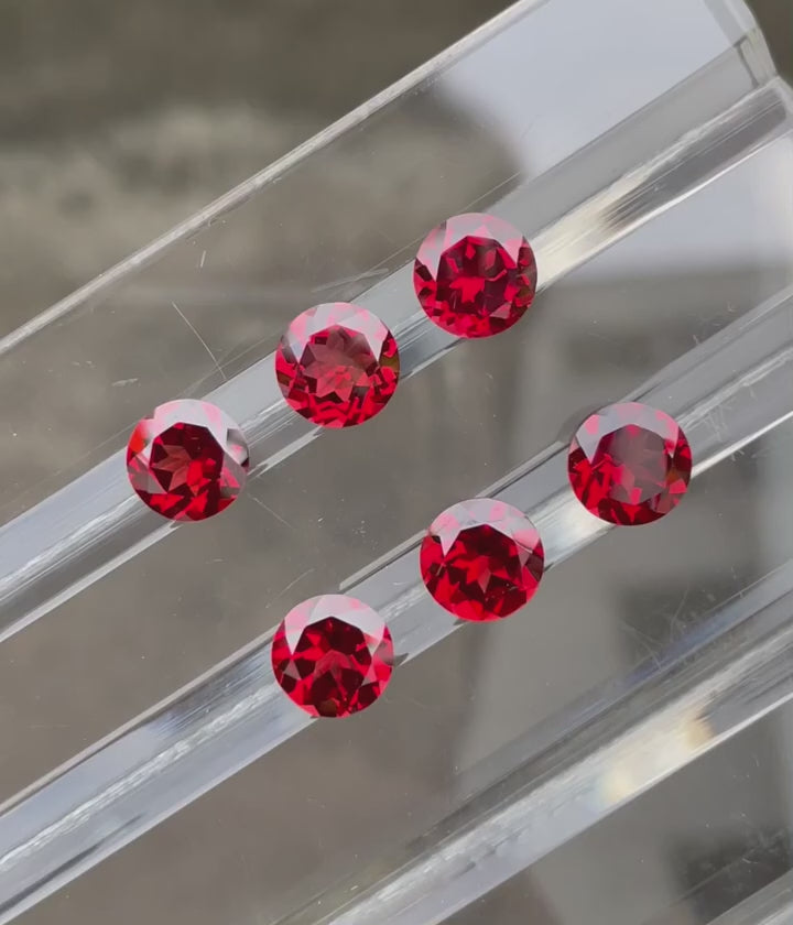 Excellent Cut Red Garnet  Stone