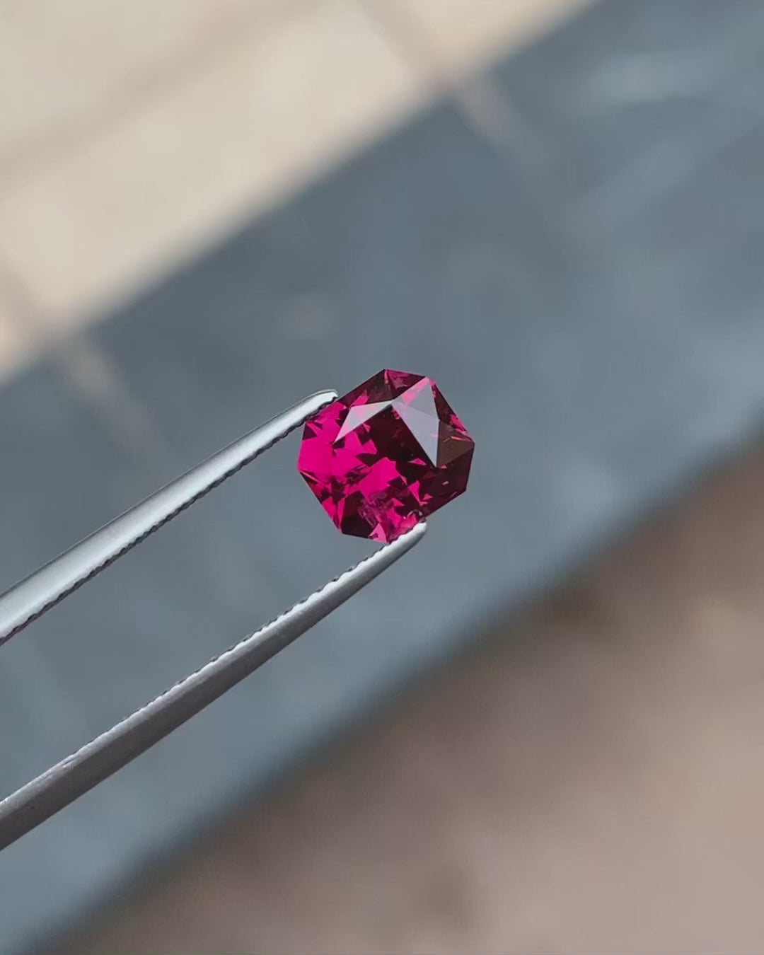 Fabulous Pinkish Red Natural Garnet Stone