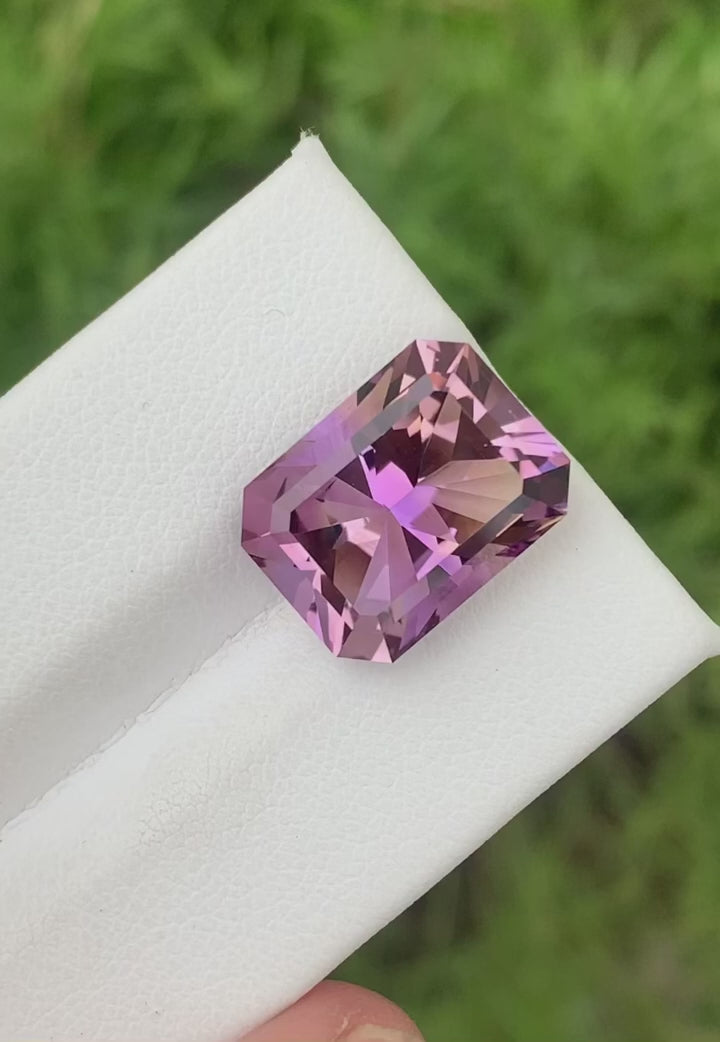 Precision Cut Bolivia Ametrine Gemstone