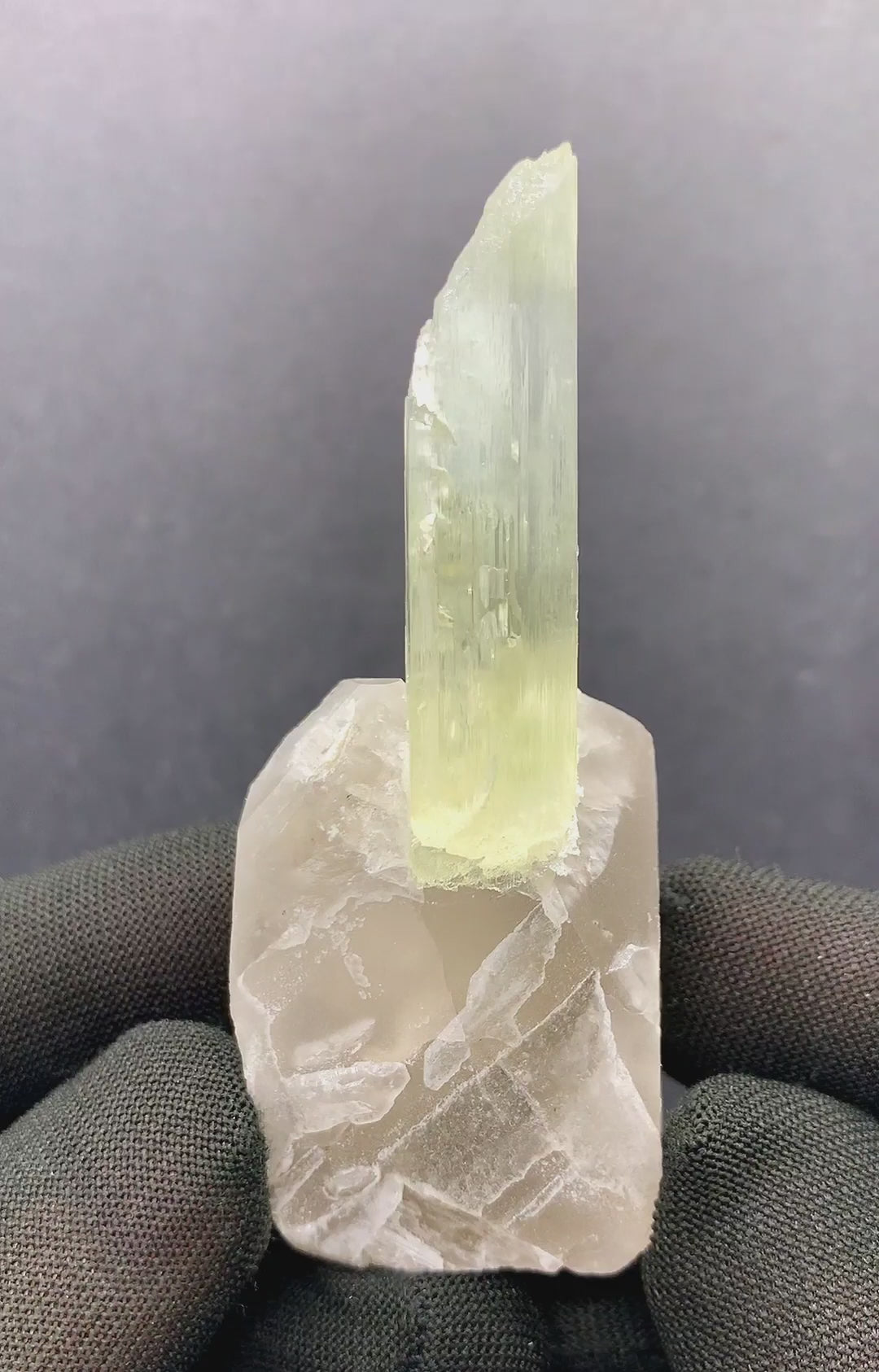 Lovely Triphane On Smoky Quartza