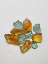 Beryl & Quartz: Mix Lot of Orange Color Citrine & Green Beryl