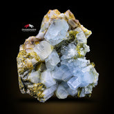 Aquamarine Crystals Shooting Out Of Muscovite Matrix