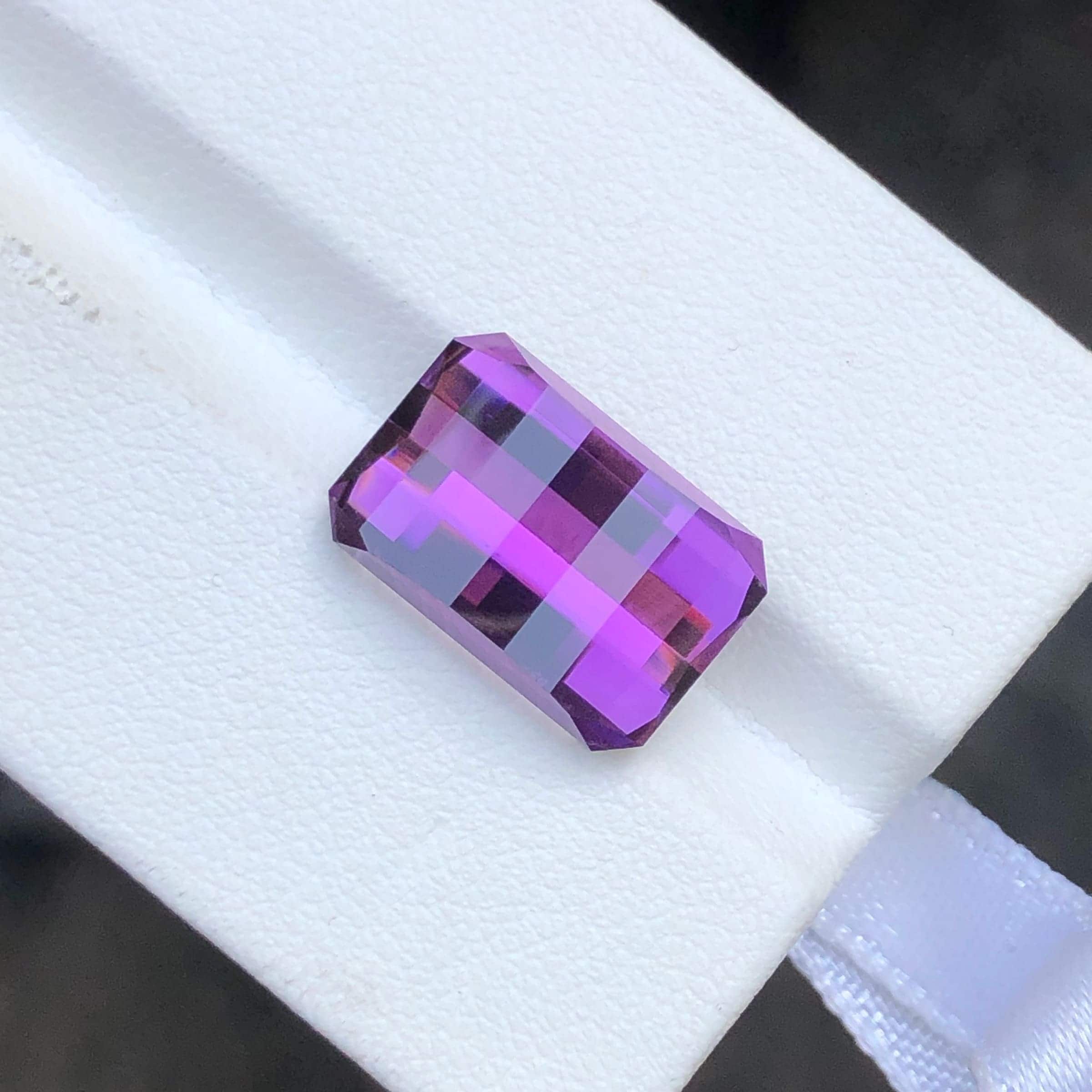 Beautiful Bar Cut Faceted Natural Amethyst