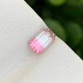 Bicolor Radiantly Tourmaline Gemstone