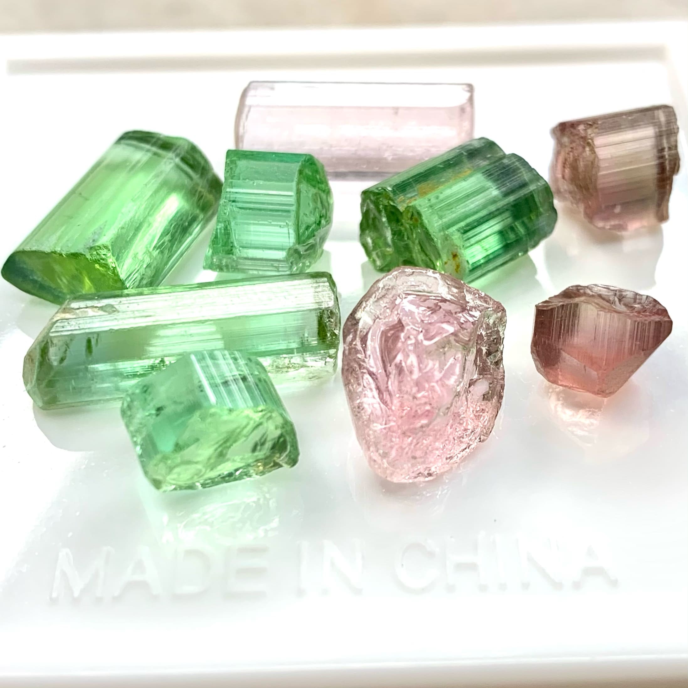 Big Size Mix Color Facet Rough Tourmaline