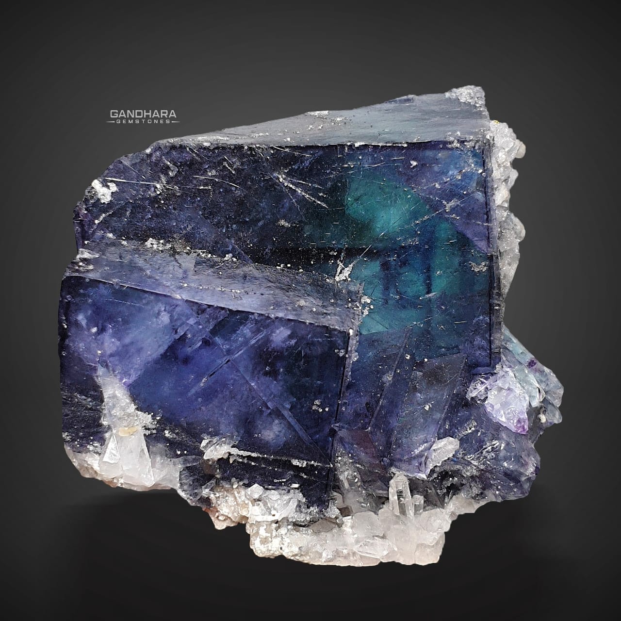 Blue Core Purple Fluorite Specimen