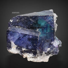 Blue Core Purple Fluorite Specimen