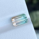 Brilliant Bicolor Loose Tourmaline Stone