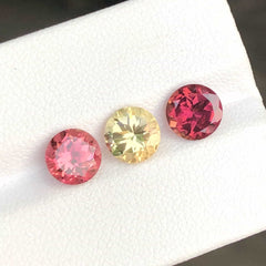 Eye Clean Colorful Tourmaline Trio