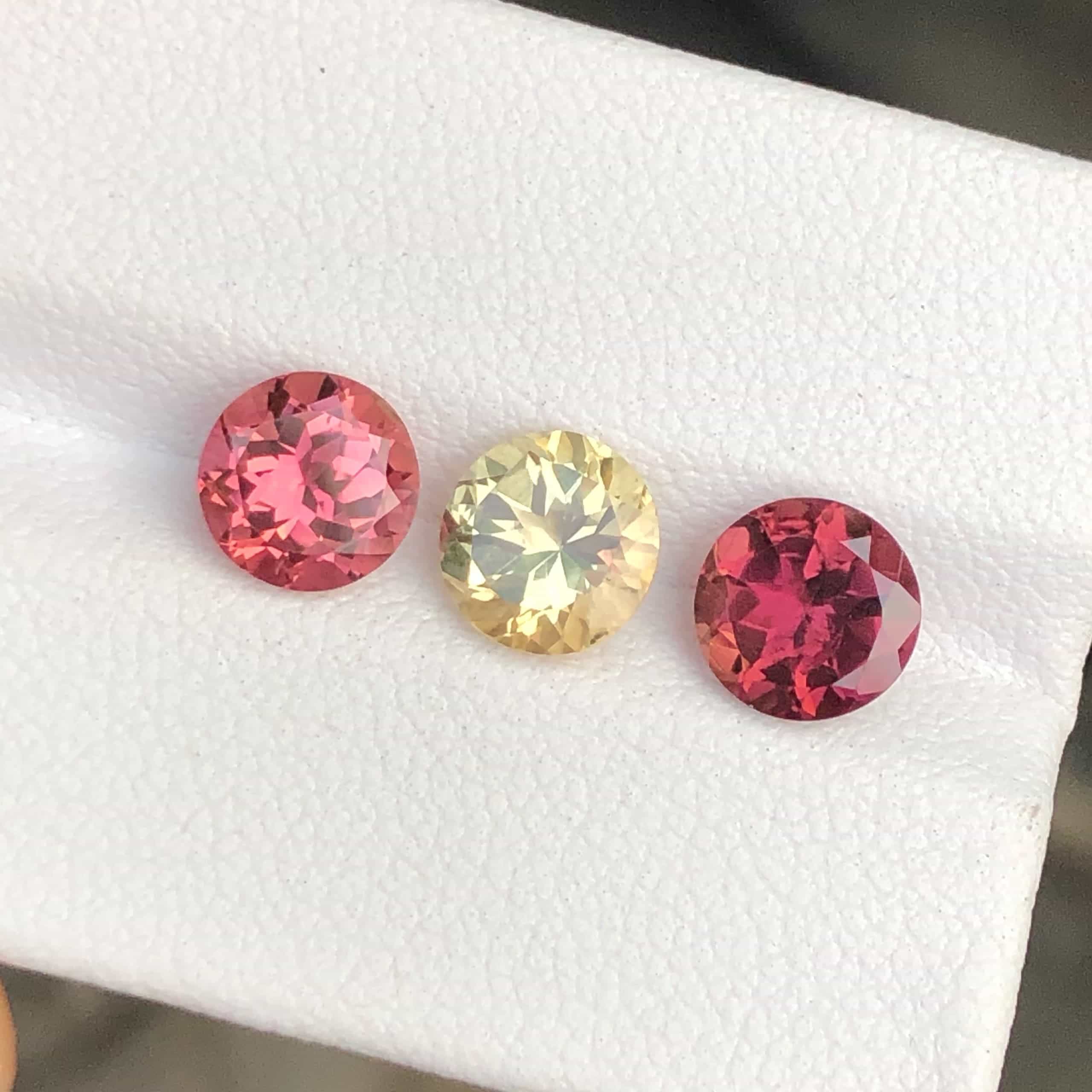 Colorful Tourmaline Trio