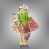 Elbaite Var. Tourmaline "Rocket" With Perfect Side Crystals