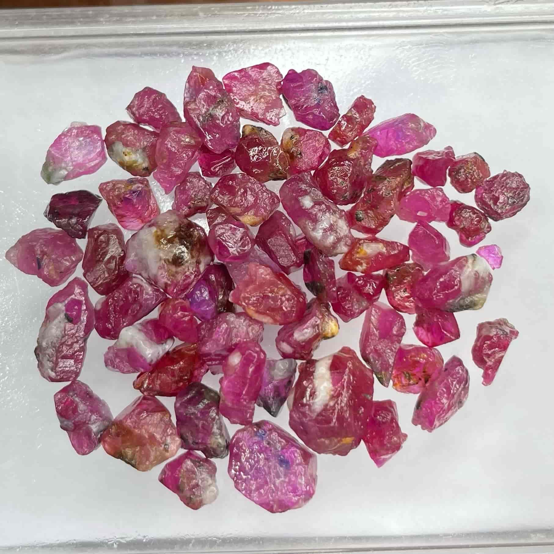 Facet Rough Afghan Ruby Lot