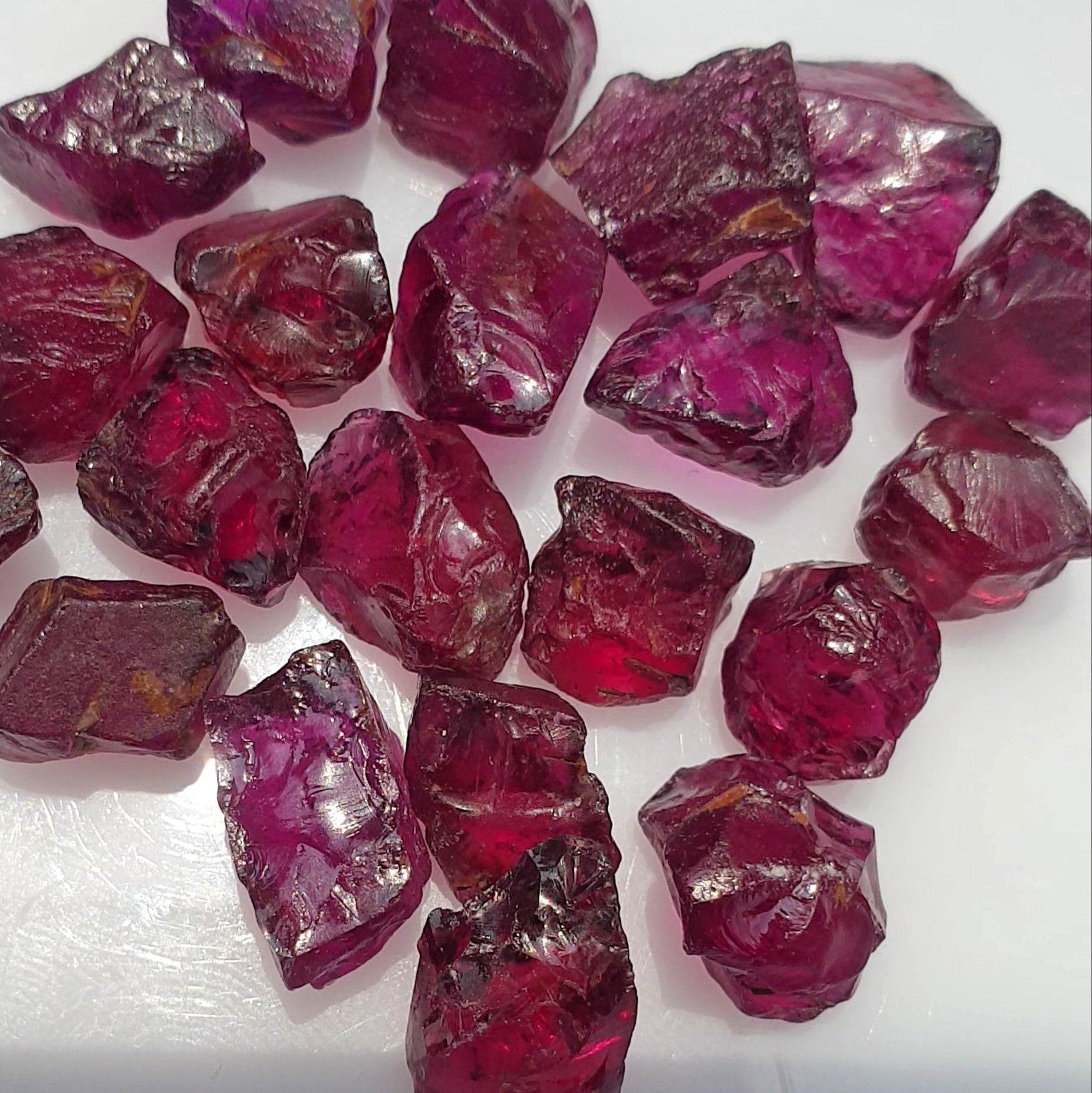 22 Grams Facet Rough Raw Garnet from Tanzania | Gandhara Gems