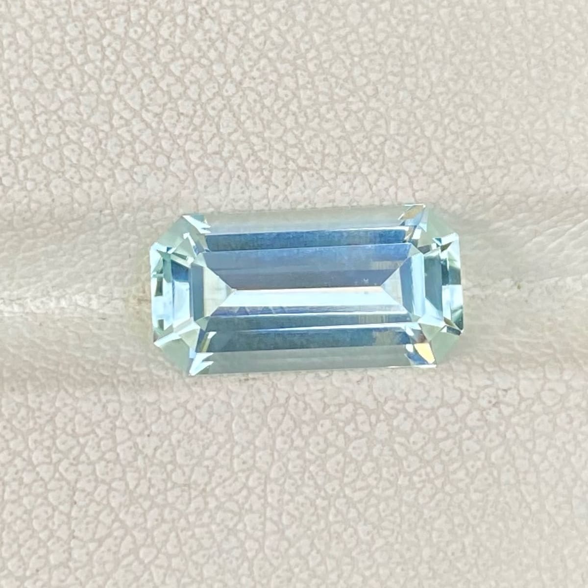 Faceted Baby Blue Aquamarine